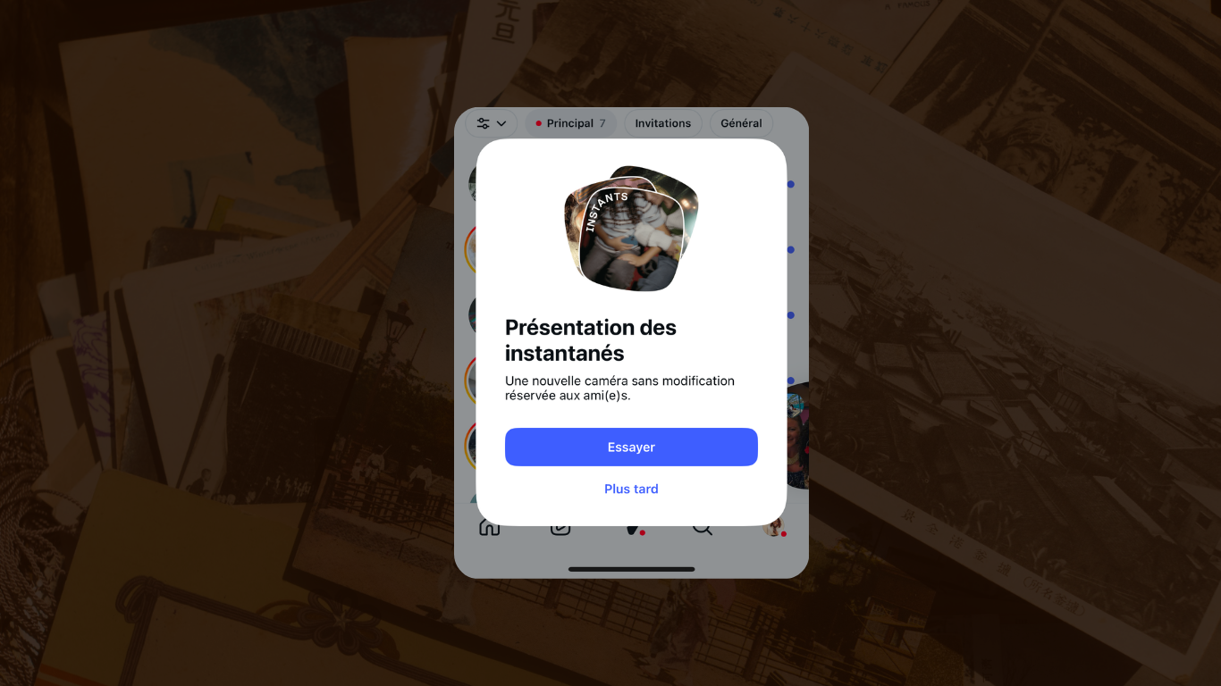 Instagram Instants la nouvelle fonctionnalité d'instagram